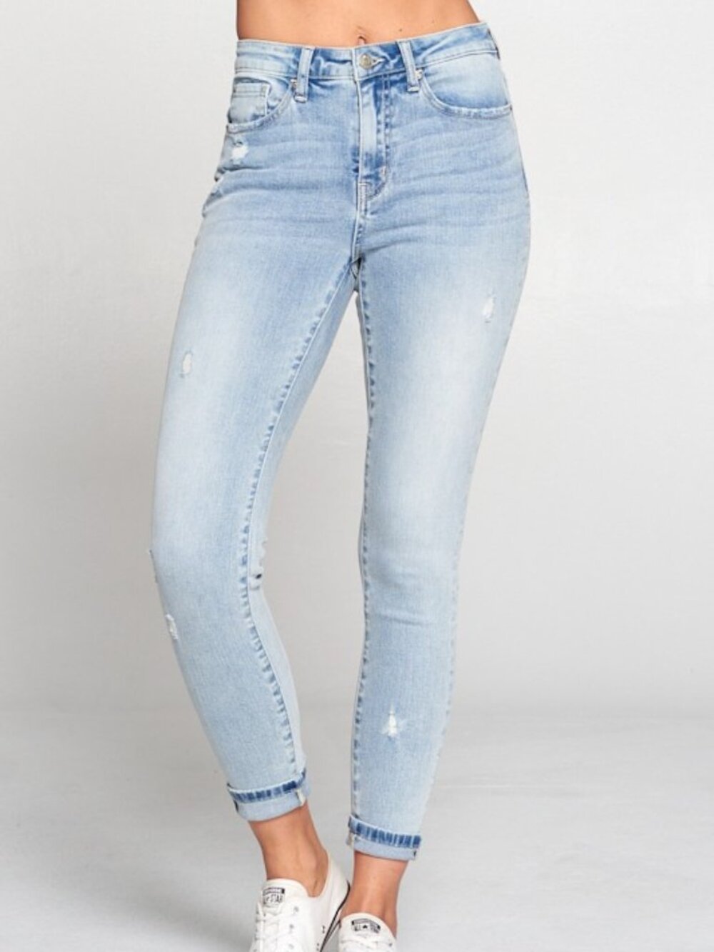 Mid- High Rise Skinny Jeans